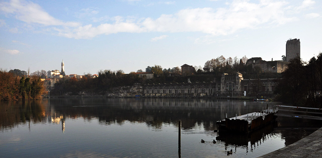 Castello Visconteo e fiume Adda a Trezzo sull’Adda